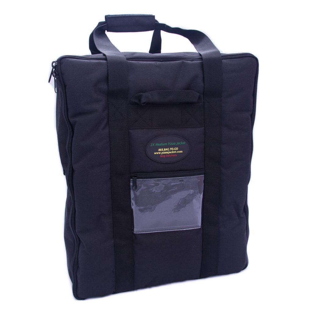 Double-capacity medium pizza bag