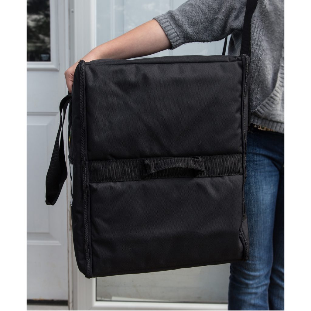 Double-capacity medium pizza bag