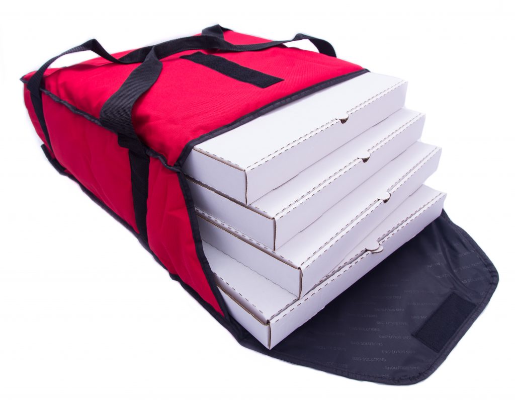Small red pizza sleeve