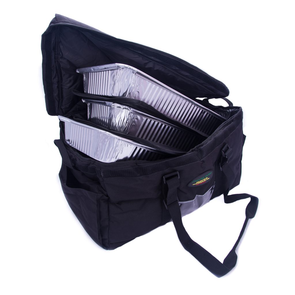Catering bag showing capacity