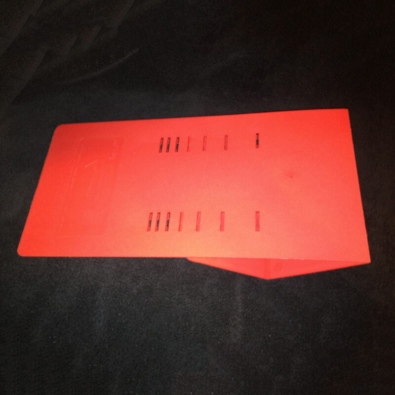 Pizza leveler. Plastic shim for making a level surface