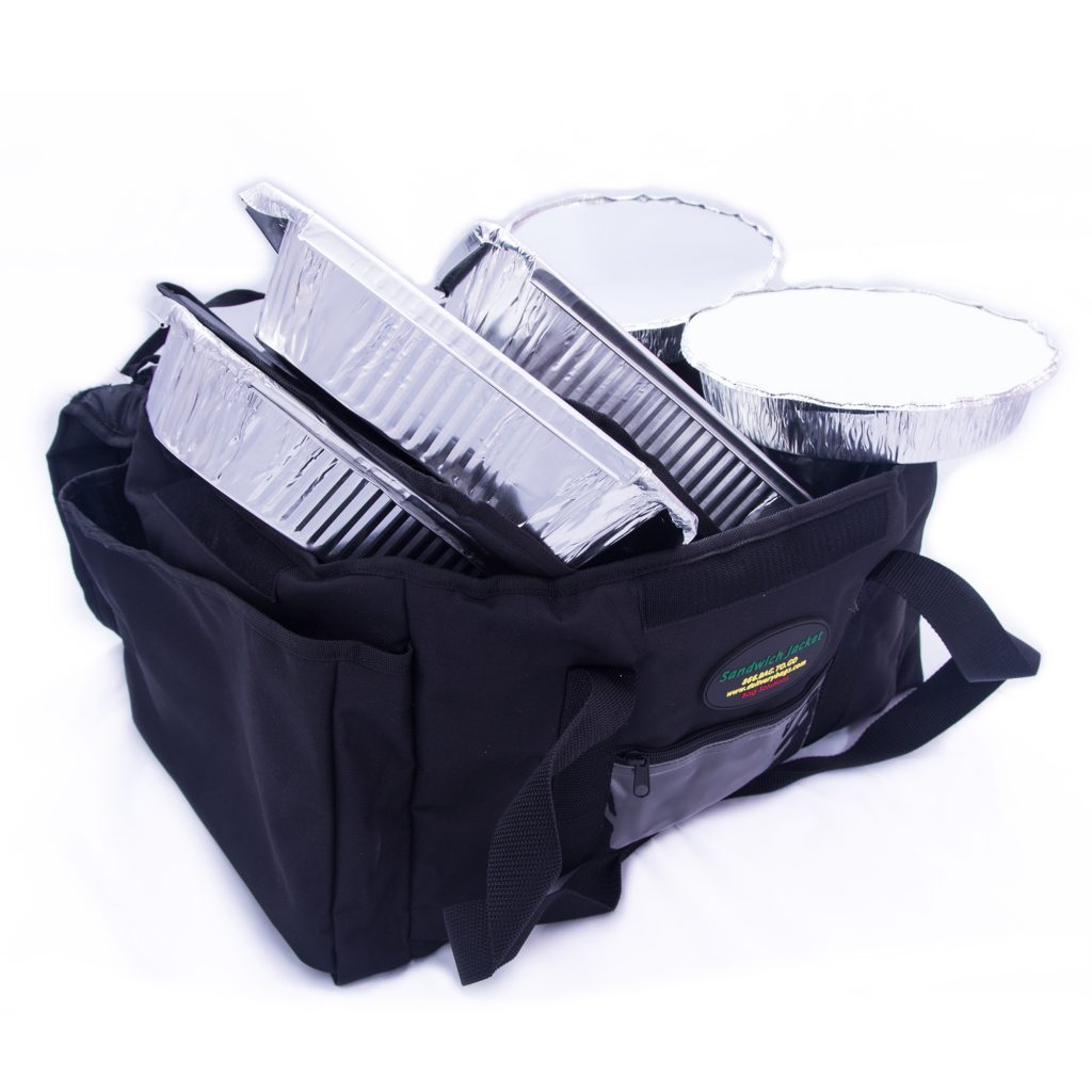 fully loaded large sandwich delivery bag