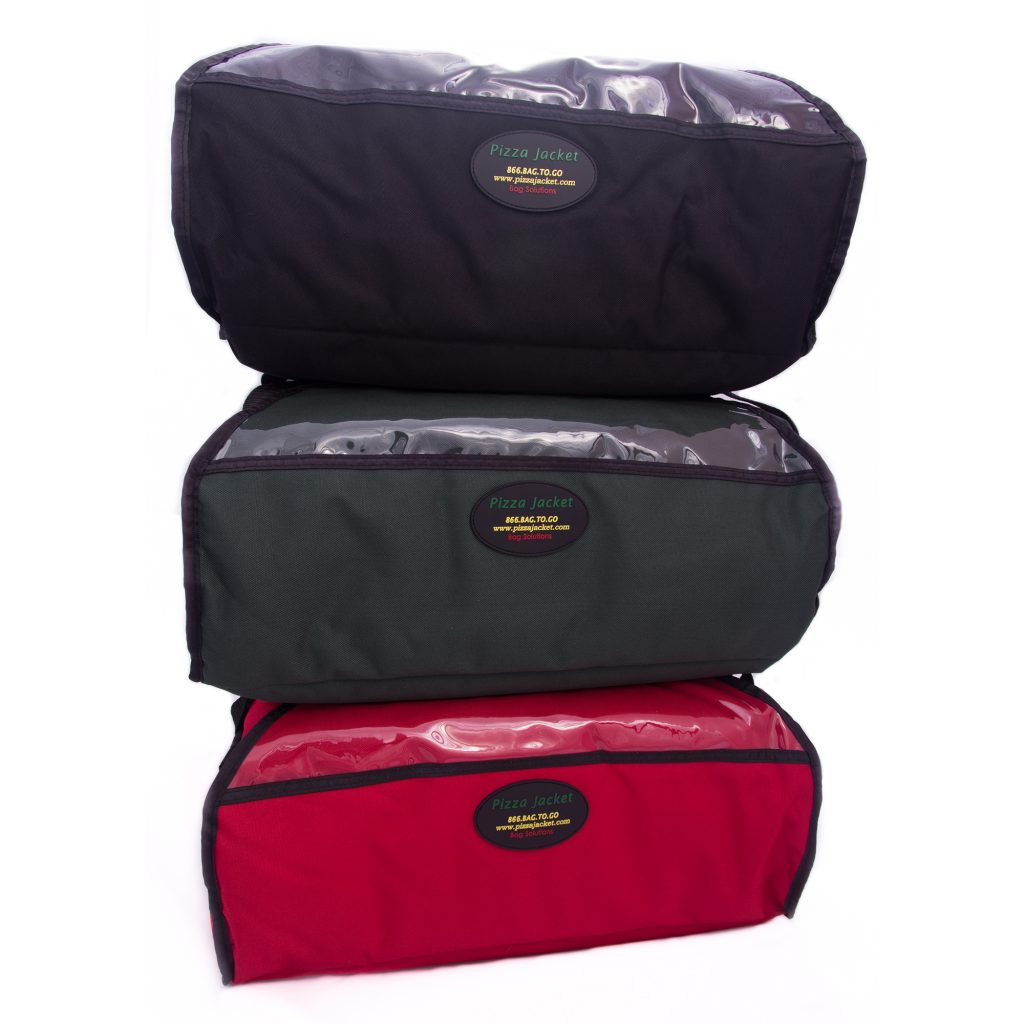 Showcase of standard sized pizza bags